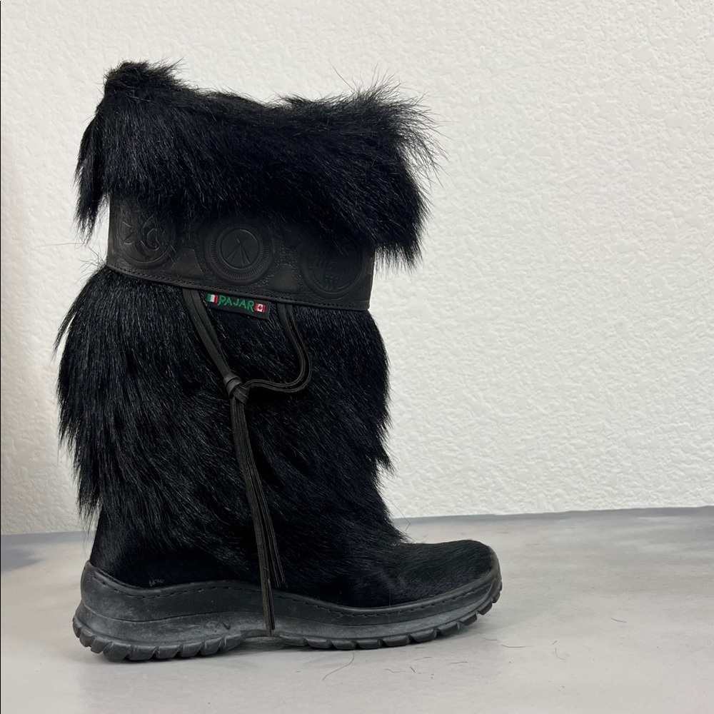Pajar Olympic Black Faux Fur Winter Boots